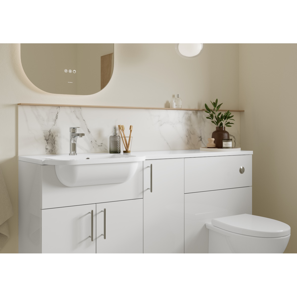 Veldeau Aston Colour-Matched Bathroom Furniture - Image 2