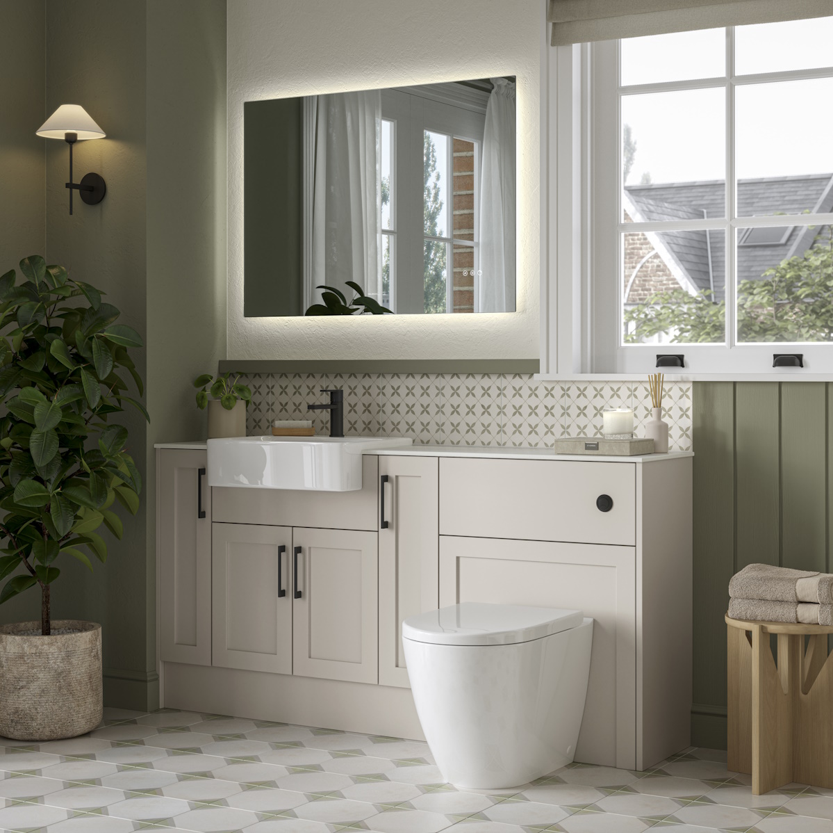 Veldeau Winson Colour-Matched Bathroom Furniture - Image 3