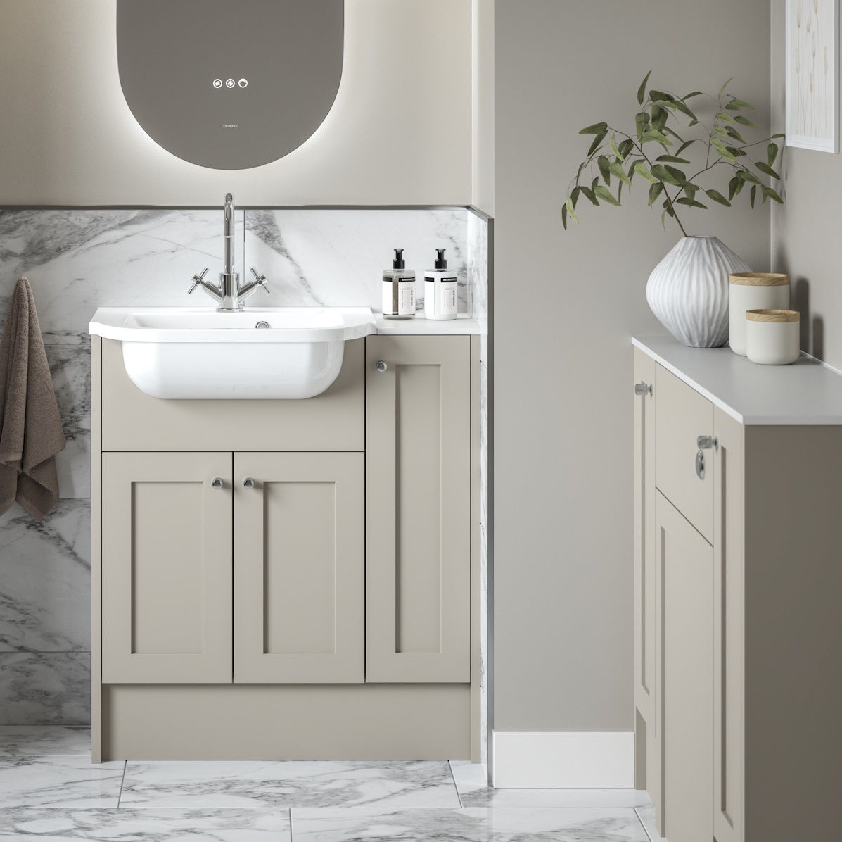 Veldeau Winson Colour-Matched Bathroom Furniture - Image 7