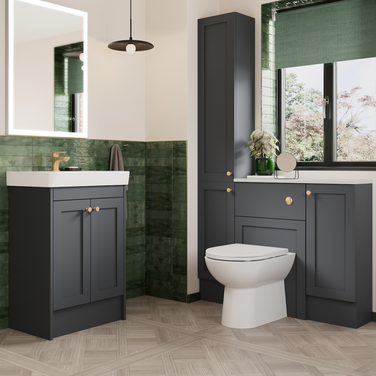 Veldeau Winson Colour-Matched Bathroom Furniture - Image 5