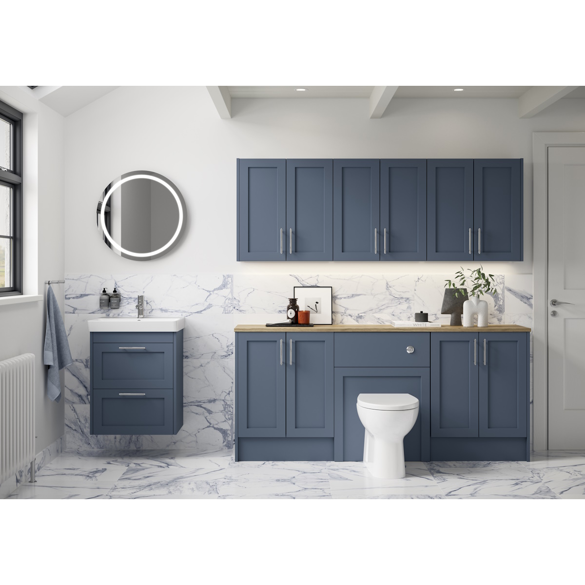Veldeau Winson Colour-Matched Bathroom Furniture - Image 9