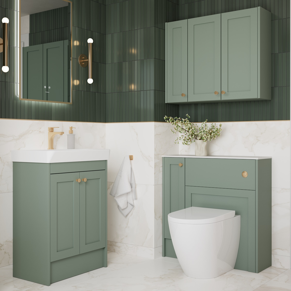 Veldeau Winson Colour-Matched Bathroom Furniture - Image 8