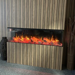 Diamond iQFX 1500mm wide Media Wall Landscape 3 Sided Electric Fire