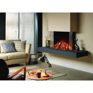 Solution Fires LUX 75 Electric Media Wall or Traditional Fire