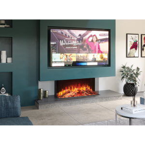 Solution Fires LUX 100 Electric Media Wall Fire