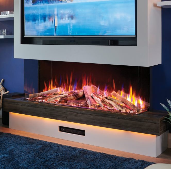 Solution Fires LUX 125 Electric Media Wall Fire - Image 2