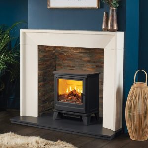 Solution Fires TrueFlame Mulberry LCD Electric Stove