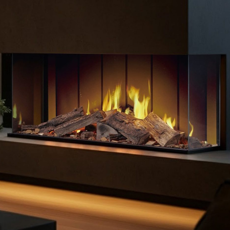 Solution Fires TrueFlame 100 3DX Electric Media Wall Fire - Image 4