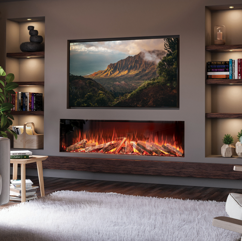 Solution Fires LUX 175 Electric Media Wall Fire - Image 3