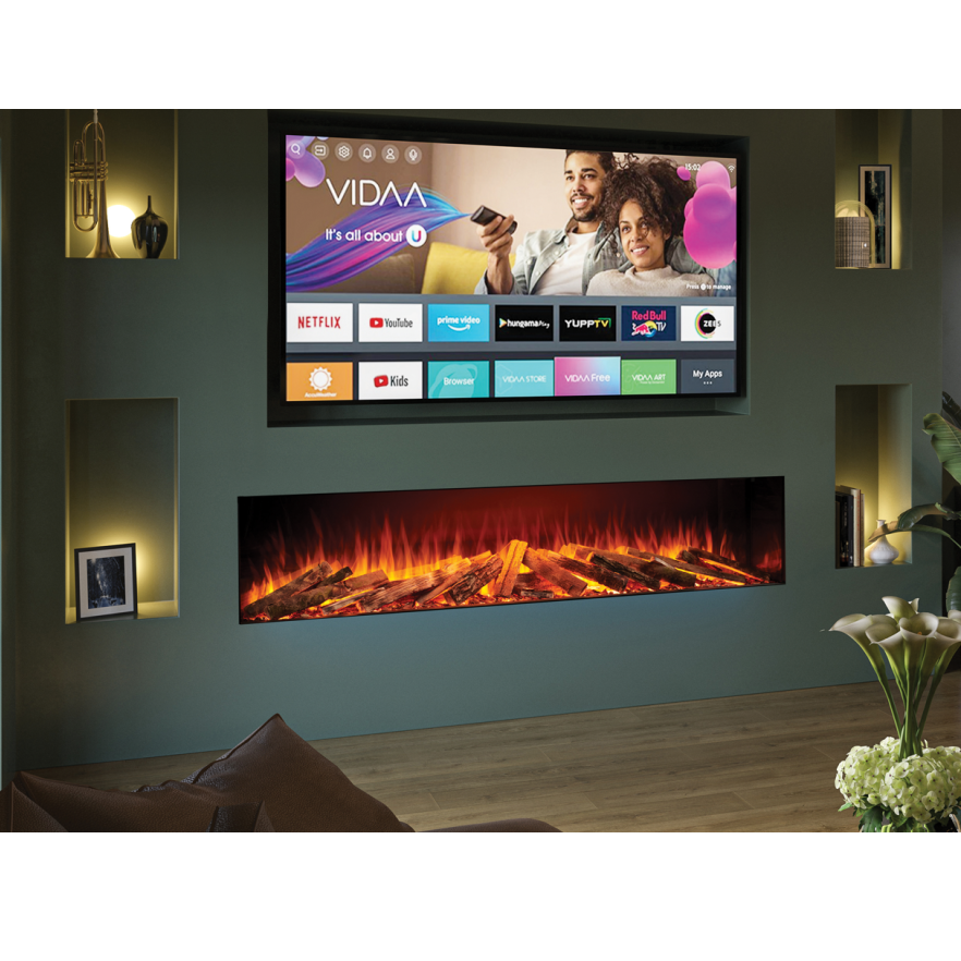 Solution Fires LUX 200 Electric Media Wall Fire