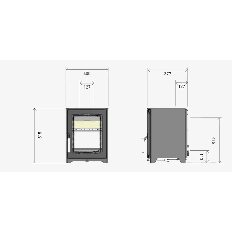 Parkray Aspect 4 Woodburning 4.5kw Stove - Image 3