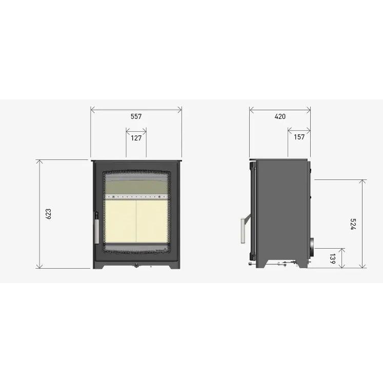 Parkray Aspect 6 Woodburning 5kw Stove - Image 4