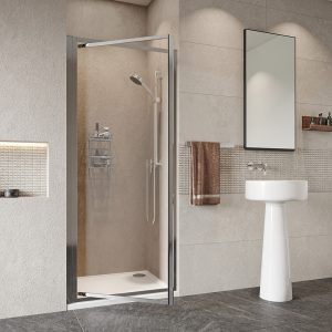 Roman Haven6 - 900mm Unboxed Pivot Door ONLY in Silver *TO CLEAR*