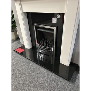 Brison Granite Back Panel & 54" Raised & Lipped Hearth *TO CLEAR*