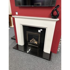 Brison Fireplaces Lunedale White Surround 54 inch ***EX DISPLAY TO CLEAR***