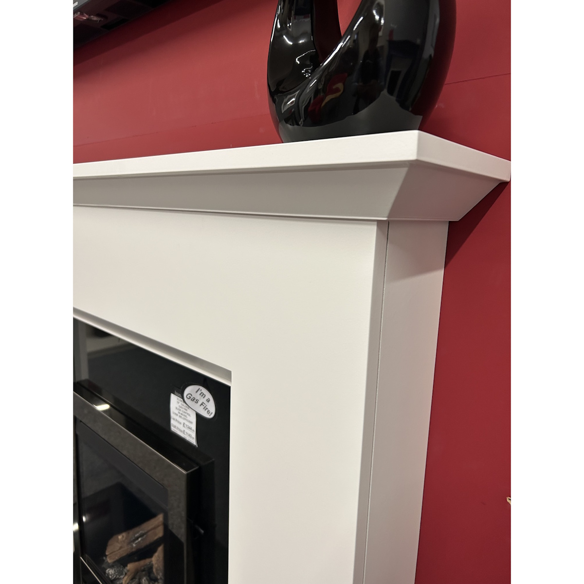 Brison Fireplaces Lunedale White Surround 54 inch ***EX DISPLAY TO CLEAR*** - Image 2