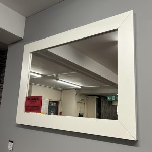 Brison Brimham Mirror finished in Silkstone White *TO CLEAR*