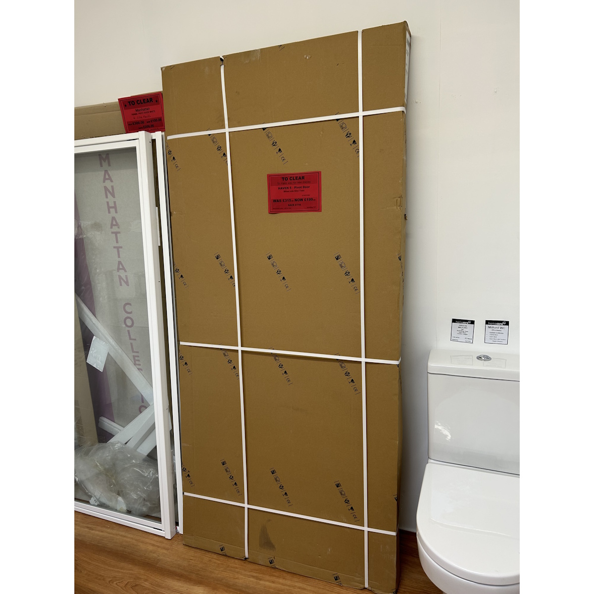 Roman Haven6 - 900mm Unboxed Pivot Door ONLY in Silver *TO CLEAR* - Image 2