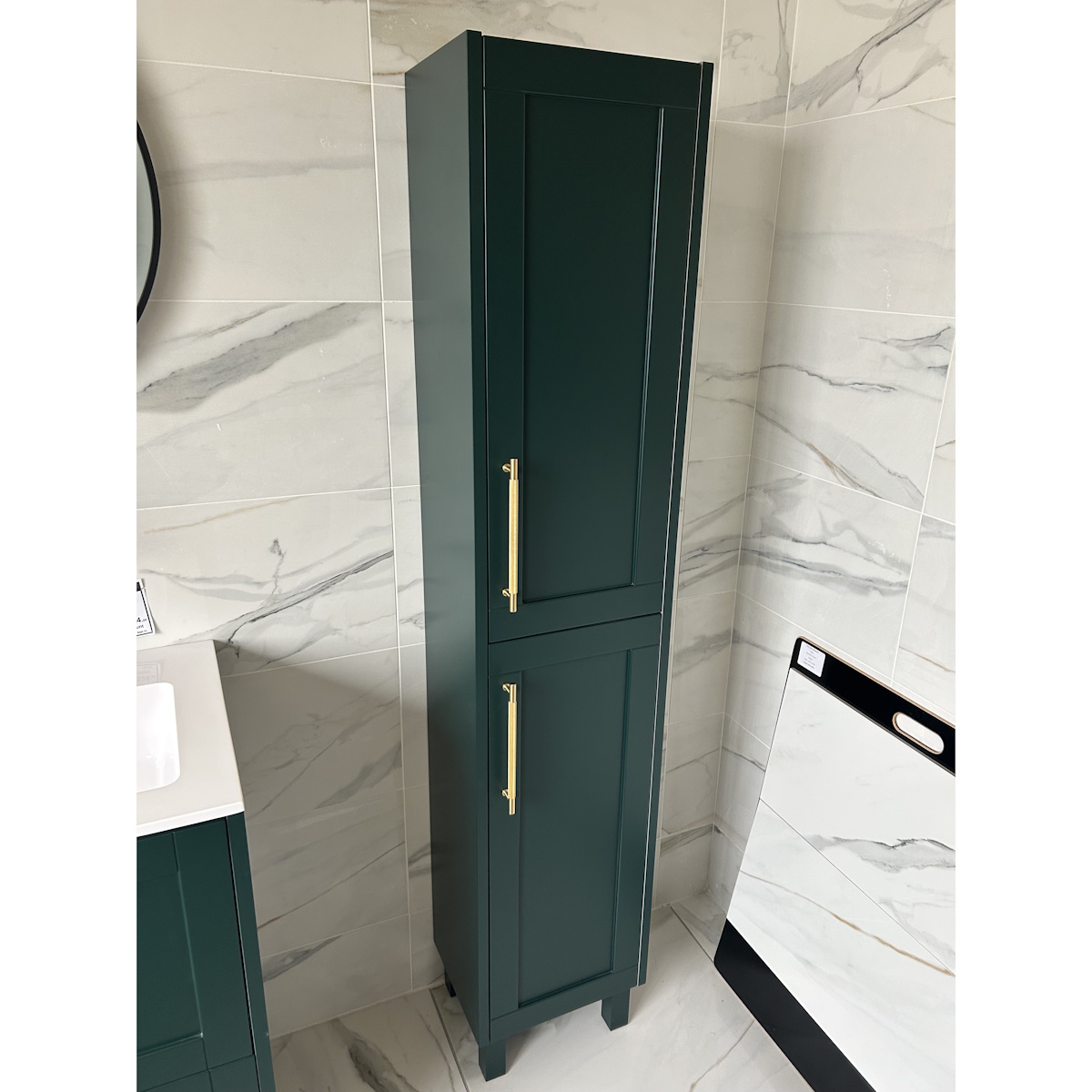*SOLD* Heritage Lynton Freestanding 600mm Vanity Unit & Tall Unit in Classic Green*SOLD* - Image 3