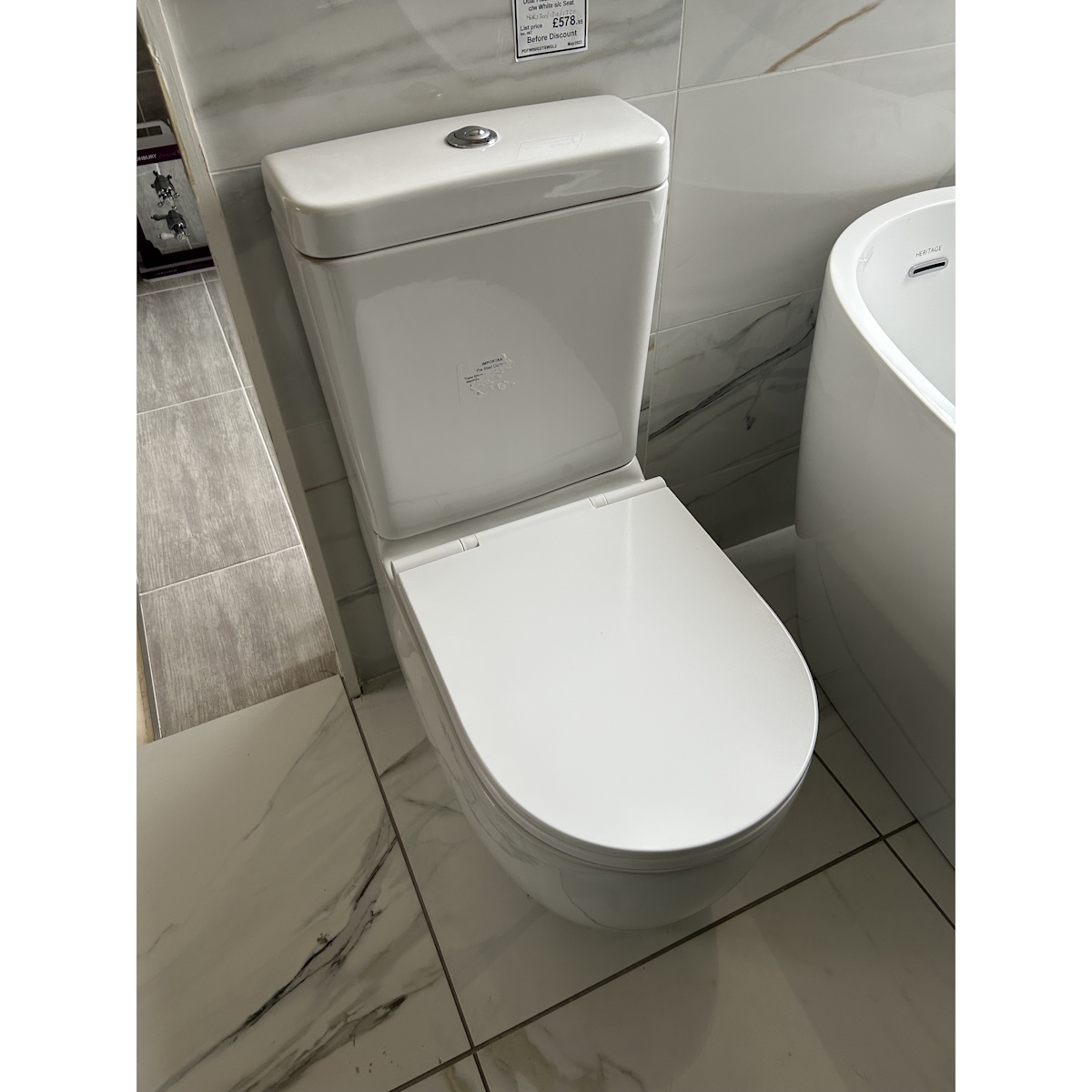 Heritage Stamford Close Coupled Complete Toilet WC including seat *TO CLEAR* - Image 4
