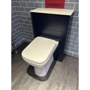 Heritage Lynton Back to Wall WC Unit in Midnight Blue with Clinton Pan & Seat *TO CLEAR*